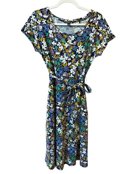 Toad&Co Dresses & Skirts - Toad & Co Cue Wrap Short Sleeve Dress Navy Garden Floral Size Small Spring